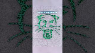 Kann CNC diese perfekte Leopardenform schneiden? PU-Schnitttest