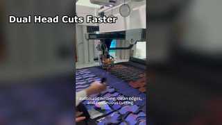 IB1606 Doppelkopf-Schneidemaschine | Mehrschichtiges Schneiden für Schuhfabriken