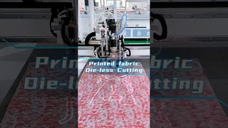 Automatische Stoffschneidemaschine | Perfekt zum Schneiden von bedruckten Textilien