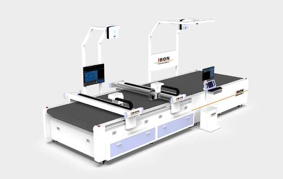 Guter Preis Doppelkopf IB1660 Leder Schneidemaschine -- automatischer CNC-Echtleder Schneider Online