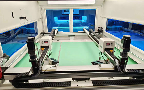 Doppelkopf-Digitalleder-Druckmaschine mit 1200 x 900 mm Arbeitsbereich und Computersteuerung für Schuhmarkierung